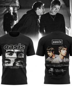 Oasis Don’t Look Back in Anger 30th Signature Limited Black Hoodie & Tee