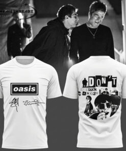 Oasis Don’t Look Back in Anger 30th Signature Limited White Hoodie & Tee