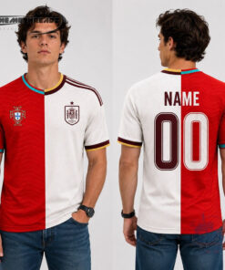 Portugal Vs Spain World Cup 2026 Split Jersey Shirt