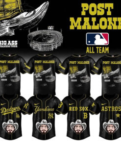 Post Malone X MLB All Team “The Big Ass Stadium Tour 2026” Baseball Jersey