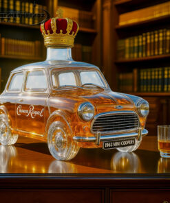 Retro Cooper Car Shape Whiskey Bottle