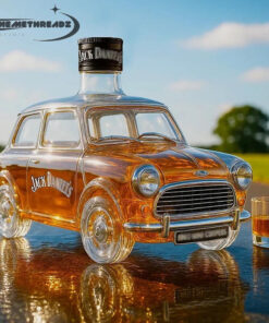 Retro Cooper Car Shape Whiskey Bottle