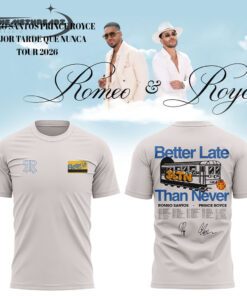 Romeo Santos & Prince Royce Mejor Tarde Que Nunca Tour 2026 Hoodie and Tee Romeo Santos & Prince Royce Mejor Tarde Que Nunca Tour 2026 Hoodie and Tee