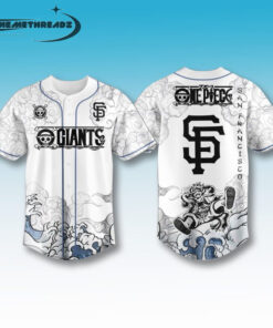 San Francisco Giants X One Piece Luffy Gear Baseball Jersey 2026