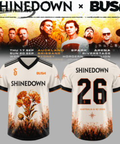 Shinedown X Bush Co-Headline Australian & NZ Tour Limited Football Jersey