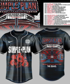Simple Plan The Bigger Than You Think Tour Premium Baseball Jersey