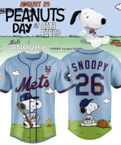 New York Mets X Peanuts Baseball Jersey