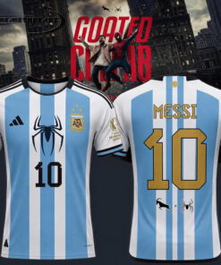 Spider Man x Argentina Messi Football Jersey