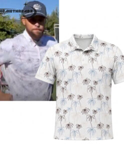 Steph Curry Vs LeBron James TravisMathew Palms Hawaiian Shirt