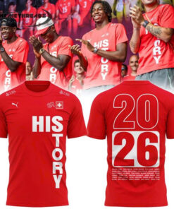 Switzerland National Team “HISTORY 2026” Limited Edition Red T-Shirt