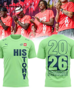 Switzerland National Team “HISTORY 2026” Limited Edition Red T-Shirt