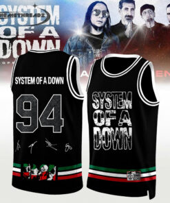 System of a Down “Europe / UK Stadium Tour 2026” signed Basketball Jersey