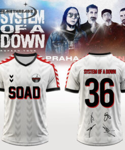 System of a Down “Europe / UK Stadium Tour 2026” signed Football Jersey