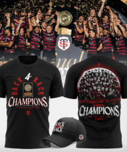 Stade Toulousain Rugby 2026 4-In-A-Row Champions T-Shirt