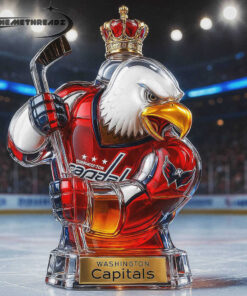 Washington Capitals Slapshot Mascot Design Whiskey Bottle