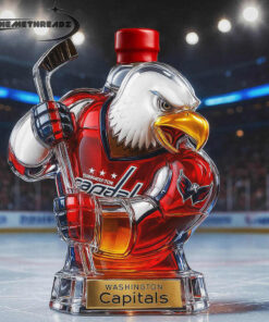 Washington Capitals Slapshot Mascot Design Whiskey Bottle