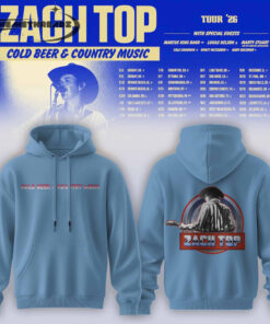 Zach Top – Cold Beer & Country Music Tour ’26 Limited Hoodie
