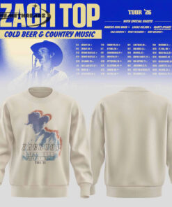 Zach Top – Cold Beer & Country Music Tour ’26 Limited Sweatshirt