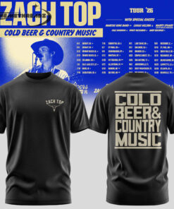 Zach Top – Cold Beer & Country Music Tour ’26 Limited Tshirt