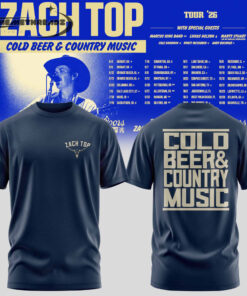 Zach Top – Cold Beer & Country Music Tour ’26 Tshirt