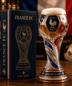 France World Cup 2026 Soccer Trophy Beer Glass