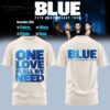 BLUE 25TH ANNIVERSARY TOUR White T-shirt