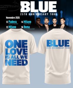 BLUE 25TH ANNIVERSARY TOUR White T-shirt