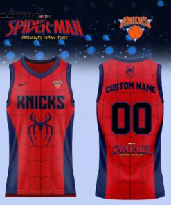 New York Knicks Spider Man x NBA 2026 Edition BasketballJersey